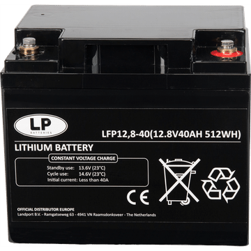 Smederij timmerman het doel LP lithium accu 40Ah - LFP12-40 - Accu Flevoland