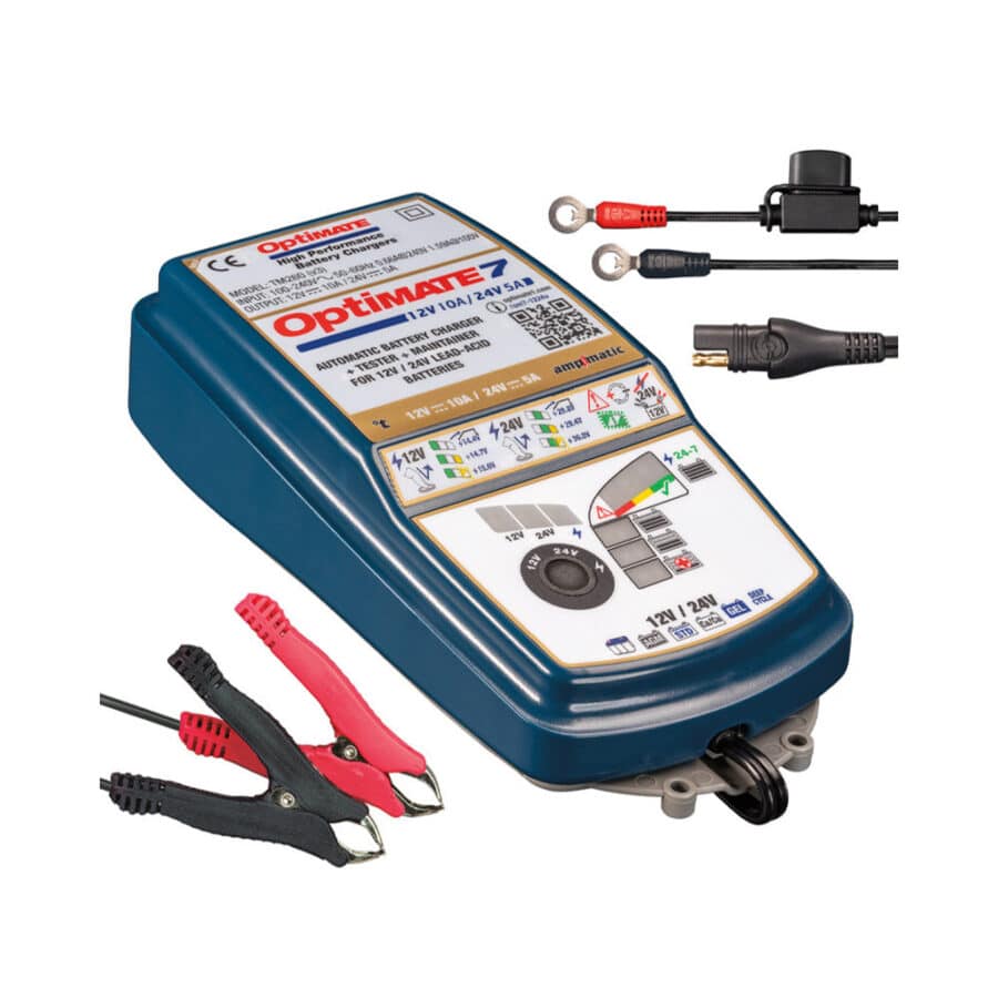 Optimate 12/24 volt, 10A acculader