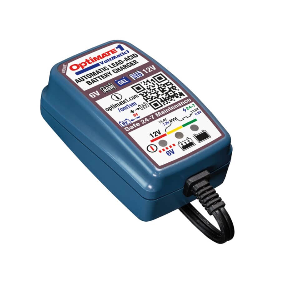 Optimate 6-12 volt, 0.6A acculader